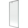 Mexen Next vannikardin, 1-ukseline, 80 x 150 cm, must raam, püssihall harjatud - 895-080-000-00-70-66