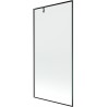 Mexen Next vannitoasisekaitse, 1-osaline, 90 x 150 cm, must raam, harjatud gun gray - 895-090-000-00-70-66