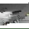 Mexen Next douchewand 1-delig 100 x 150 cm, zwart frame, geborsteld gun grijs - 895-100-000-00-70-66