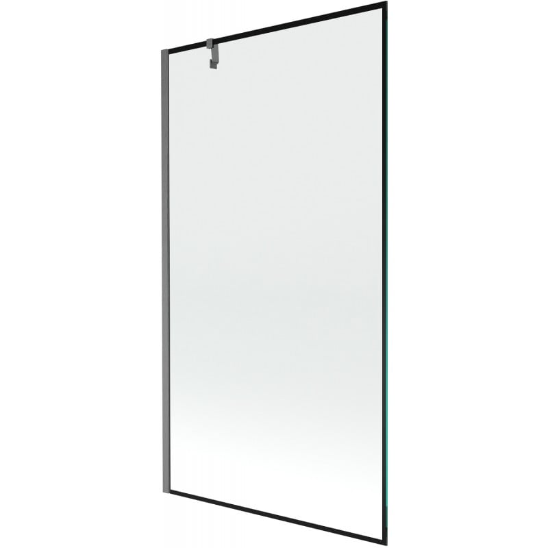 Mexen Next 1-panel Bathtub Screen 100 x 150 cm, Black Pattern, Brushed Gun Gray - 895-100-000-00-70-66