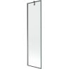 Mexen Next Badewannenabtrennung 1-flügelig 50 x 150 cm, schwarzes Muster, Gunmetal - 895-050-000-00-70-95
