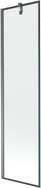 Mexen Next parawan nawannowy 1-skrzydłowy 50 x 150 cm, czarna ramka, gun metal - 895-050-000-00-70-95
