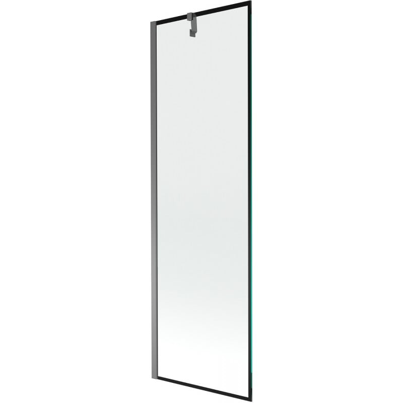 Mexen Next badkarsvägg 1-vägs 60 x 150 cm, svart ram, gun metal - 895-060-000-00-70-95