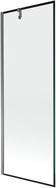 Mexen Next parawan nawannowy 1-skrzydłowy 70 x 150 cm, czarna ramka, gun metal - 895-070-000-00-70-95