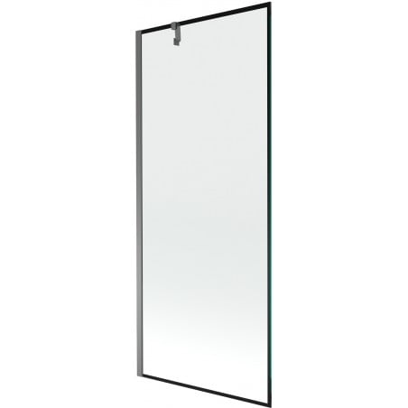 Mexen Next Badewannenabtrennung 1-flügelig 80 x 150 cm, schwarzes Muster, Gunmetal - 895-080-000-00-70-95