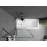 Mexen Next vanninurga vahesein 1-tiivaga 80 x 150 cm, must raam, gun metal - 895-080-000-00-70-95