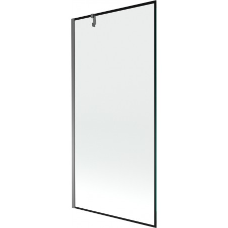 Mexen Next vannitoasirm üks-tiivaline 90 x 150 cm, must raam, gun metal - 895-090-000-00-70-95