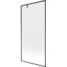 Mexen Next vannitoasirm üks-tiivaline 90 x 150 cm, must raam, gun metal - 895-090-000-00-70-95