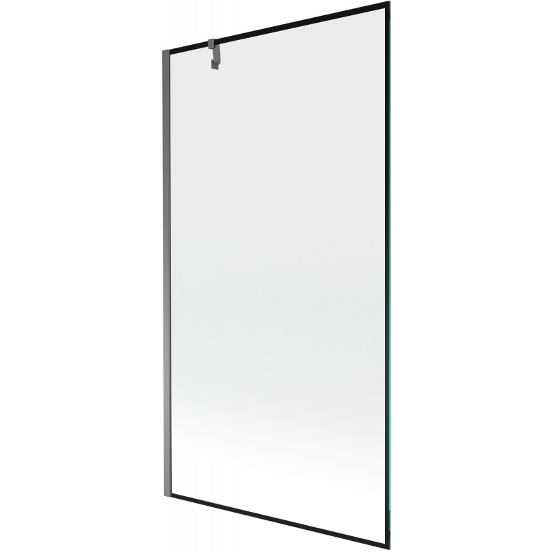 Mexen Next parawan nawannowy 1-skrzydłowy 100 x 150 cm, czarna ramka, gun metal - 895-100-000-00-70-95