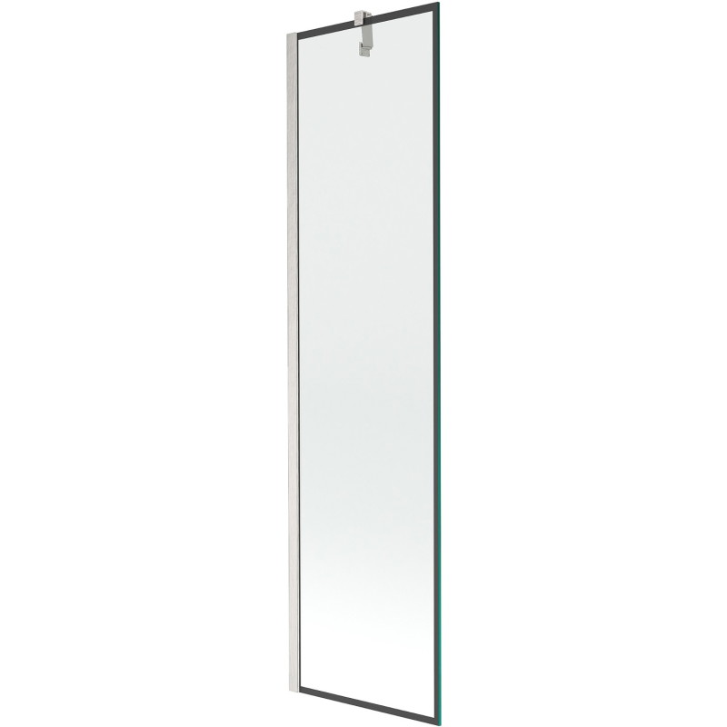 Mexen Next vanniekraan 1-tiivaline 50 x 150 cm, must raam, harjatud nikkel - 895-050-000-00-70-97