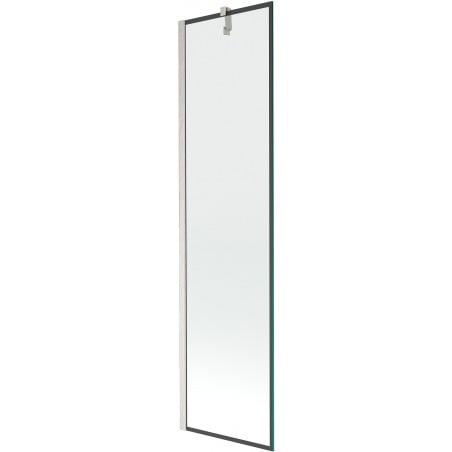 Mexen Next parawan nawannowy 1-skrzydłowy 50 x 150 cm, czarna ramka, nikiel szczotkowany - 895-050-000-00-70-97