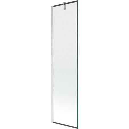 Mexen Next vanniekraan 1-tiivaline 50 x 150 cm, must raam, harjatud nikkel - 895-050-000-00-70-97