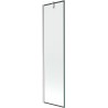 Mexen Next vanniekraan 1-tiivaline 50 x 150 cm, must raam, harjatud nikkel - 895-050-000-00-70-97