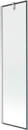 Mexen Next parawan nawannowy 1-skrzydłowy 50 x 150 cm, czarna ramka, nikiel szczotkowany - 895-050-000-00-70-97