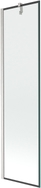 Mexen Next vanniekraan 1-tiivaline 50 x 150 cm, must raam, harjatud nikkel - 895-050-000-00-70-97
