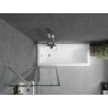 Mexen Next vannisein 1-ukseline 60 x 150 cm, must raam, harjatud nikkel - 895-060-000-00-70-97