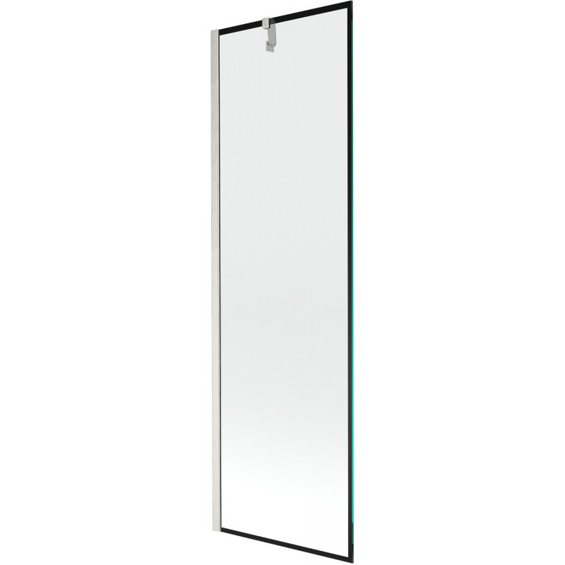Mexen Next Duschabtrennung 1-flügelig 60 x 150 cm, schwarzes Muster, gebürstetes Nickel - 895-060-000-00-70-97