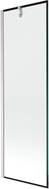 Mexen Next parawan nawannowy 1-skrzydłowy 60 x 150 cm, czarna ramka, nikiel szczotkowany - 895-060-000-00-70-97