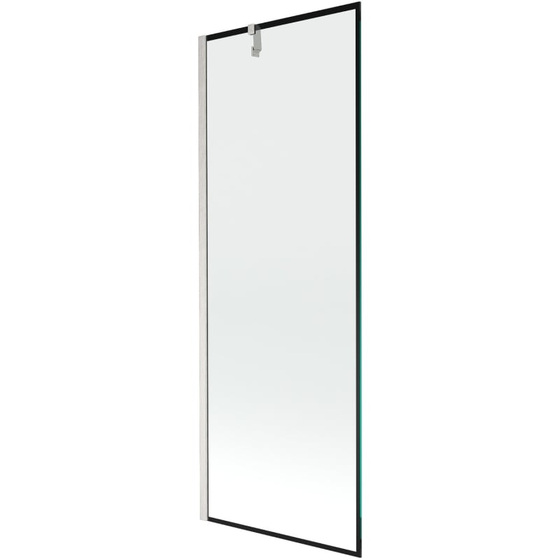 Mexen Next jednokrilni paravan za kadu 70 x 150 cm, crni okvir, brušeni nikal - 895-070-000-00-70-97