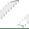 Mexen Next badwand met 1 deur 70 x 150 cm, zwart frame, geborsteld nikkel - 895-070-000-00-70-97