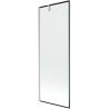 Mexen Next Duschabtrennung 1-flügelig 70 x 150 cm, schwarzes Muster, gebürsteter Nickel - 895-070-000-00-70-97