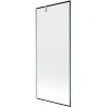 Mexen Next vanniparavann 1-labaline 80 x 150 cm, must raam, harjatud nikkel - 895-080-000-00-70-97