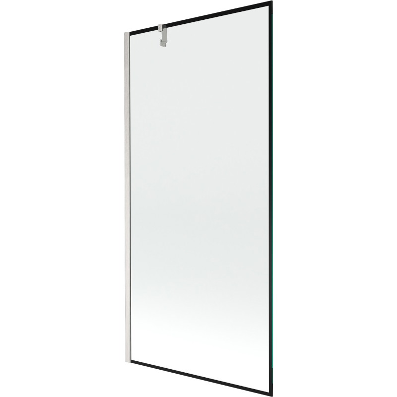 Mexen Next tuš paravan s jednim krilom 90 x 150 cm, crni okvir, brušeni nikal - 895-090-000-00-70-97