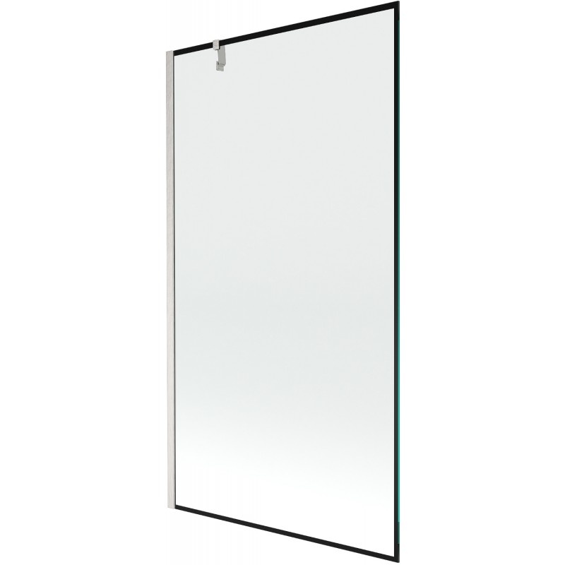 Mexen Next 1-flillege Duschewand 100 x 150 cm, schwaarzen Rumm, gebierstenten Nickel - 895-100-000-00-70-97