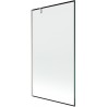 Mexen Next vannisein, 1-luuk, 100 x 150 cm, must raam, harjatud nikkel - 895-100-000-00-70-97