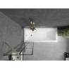 Mexen Next vannisein, 1-ukseline 50 x 150 cm, must ruudustik, kuldne harjatud - 895-050-000-00-77-55
