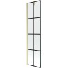 Mexen Next vannisein, 1-ukseline 50 x 150 cm, must ruudustik, kuldne harjatud - 895-050-000-00-77-55