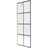 Mexen Next pare-douche, 1 panneau, 70 x 150 cm, motif noir, finition or brossé - 895-070-000-00-77-55