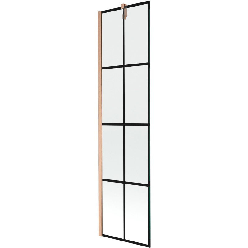Mexen Next 1-leheline vanniekraan 50 x 150 cm, musta võre, harjatud vask - 895-050-000-00-77-65