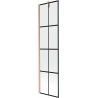 Mexen Next paravan za kadu, 1-krilni 50 x 150 cm, crna rešetka, brušeni bakar - 895-050-000-00-77-65
