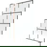 Mexen Next badwand 1-delig 100 x 150 cm, zwart rooster, geborsteld koper - 895-100-000-00-77-65