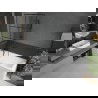 Mexen Next badscherm 1-delig 80 x 150 cm, zwart raster, geborsteld geweergrijs - 895-080-000-00-77-66