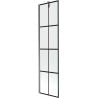 Mexen Next Badewannenwand 1-flügelig 50 x 150 cm, schwarzes Muster, Gun Metal - 895-050-000-00-77-95