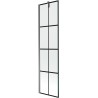 Mexen Next paravan za kadu s jednim krilom 50 x 150 cm, crna rešetka, gun metal - 895-050-000-00-77-95