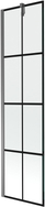 Mexen Next parawan nawannowy 1-skrzydłowy 50 x 150 cm, czarna kratka, gun metal - 895-050-000-00-77-95