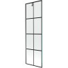 Mexen Next tuš paravan s jednim krilom 60 x 150 cm, crna mreža, gun metal - 895-060-000-00-77-95