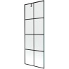 Mexen Next vanniekraan 1-tiivaline 70 x 150 cm, must ruudustik, gun metal - 895-070-000-00-77-95