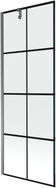 Mexen Next vanniekraan 1-tiivaline 70 x 150 cm, must ruudustik, gun metal - 895-070-000-00-77-95