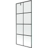 Mexen Next ühe tiivaga vanni paravan 80 x 150 cm, must ruudustik, gun metal - 895-080-000-00-77-95
