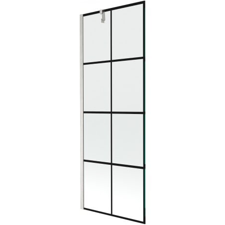 Mexen Next écran de baignoire 1 volet 70 x 150 cm, motif noir, nickel brossé - 895-070-000-00-77-97