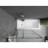 Mexen Next vannisein 1-sulgur, 100 x 150 cm, musta ruudustikuga, harjatud nikkel - 895-100-000-00-77-97