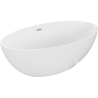 Mexen Nike freistehende Badewanne 175 x 100 cm, weiß, Überlauf chrom - 54071751000-01