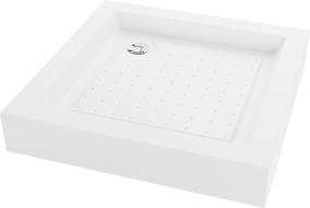 Mexen Rio base quadrada 80 x 80 cm, branca - 45108080