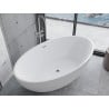 Mexen Nike freistehende Badewanne 175 x 100 cm, weiß, Überlauf chrom - 54071751000-01