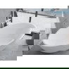Mexen Nike vrijstaande badkuip 175 x 100 cm, wit, witte overloop - 54071751000-20