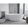 Mexen Nike freistehende Badewanne 175 x 100 cm, Weiß, gebürstete Kupferablauf - 54071751000-65
